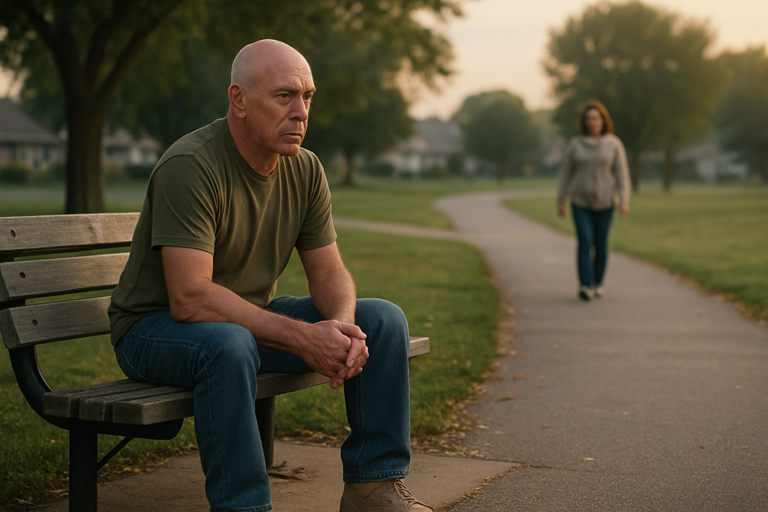Veteran-centered PTSD support and recovery illustration